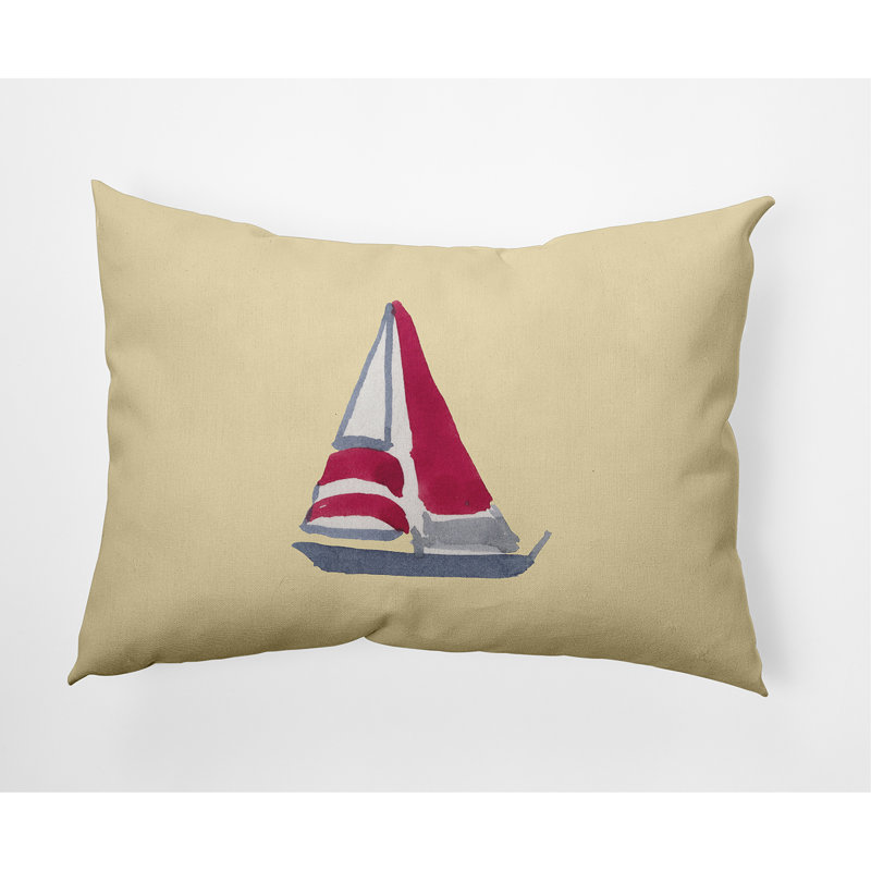 Housse et insert d'oreiller Sail Sail Sail Away, Jaune