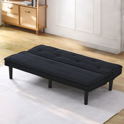 66'' Corduroy Futon Sofa Bed,Modern Convertible Folding Futon Couch For Living Room, Apartment And Bedroom