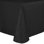 Ultimate Textile Embroidered Pintuck Taffeta Tablecloth With Rounded Corners Black