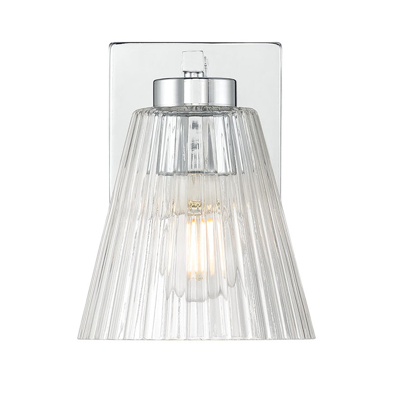 Riville 7.5" High 1-Light Wall Sconce, Chrome