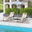 Bartolom 197cm Long Reclining Chaise Lounge Set