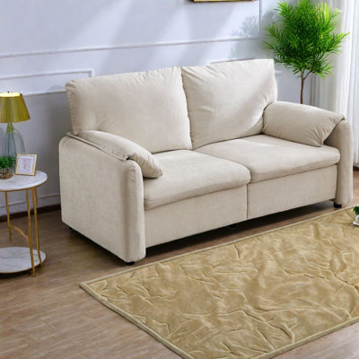Canapé Cloud Comfort, causeuse en chenille de 71 pouces, siège de chambre à coucher moderne