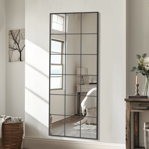 Attering Industrial Full Length Metal Window Mirror