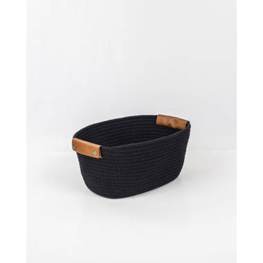 Leather Round Storage Basket  Round leather, Next day delivery