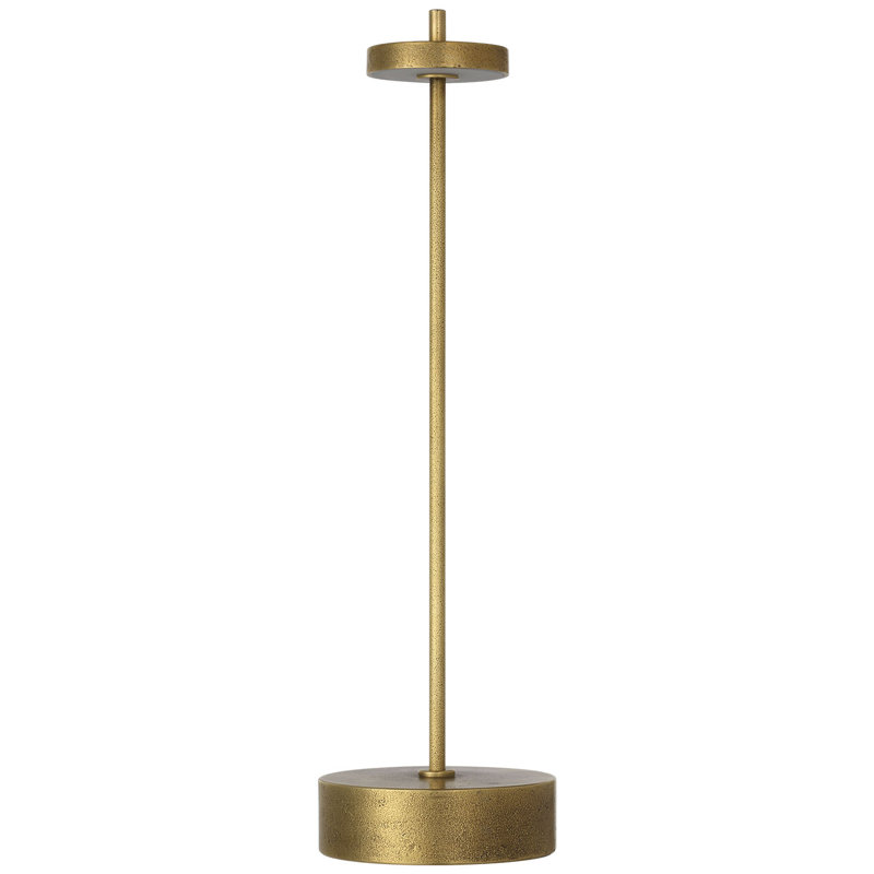 Kelly Wearstler Sene Rechargeable Table Lamp, Gold, 12.25" H x 3.25" W x 3.25" D, 1.5 W