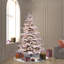 Sierra Flocked Fir Artificial Christmas Tree with Clear Light-1502799577