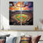 Abstrait Baseball Stadium V - impressions sur toile industrielles jaunes-2134670943-2134670913-2134670912