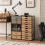 Solid Wood 1 - Door Rectangle Accent Cabinet
