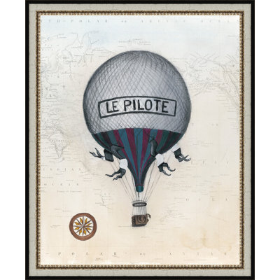 « rétro air chaud », impression encadrée
