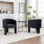 Chaise courbée en velours 29,13 po de hauteur-2142865525