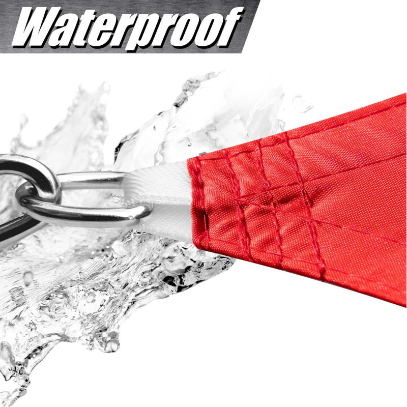 Voile d'ombrage carré imperméable Royal Shade, Rouge, 9,5 pi x 9,5 pi