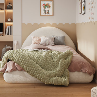 Lit plateforme tapissier Cleary