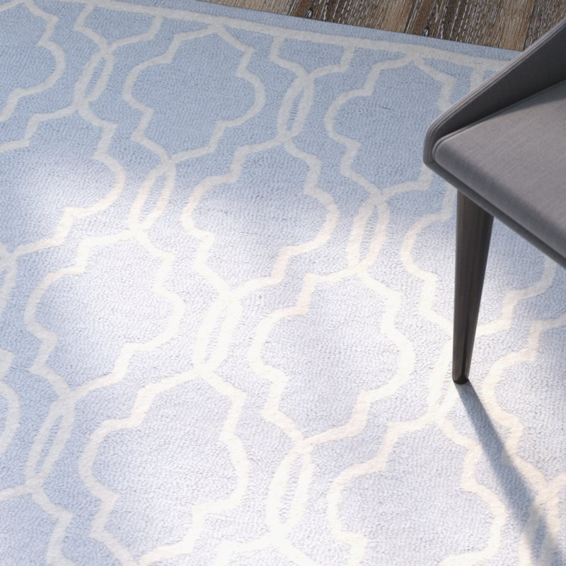 Cannen Hand Tufted Wool Geometric Rug, Runner 2'6" x 10'