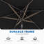 Parasol de terrasse 6,5 x 10 pi-871988849