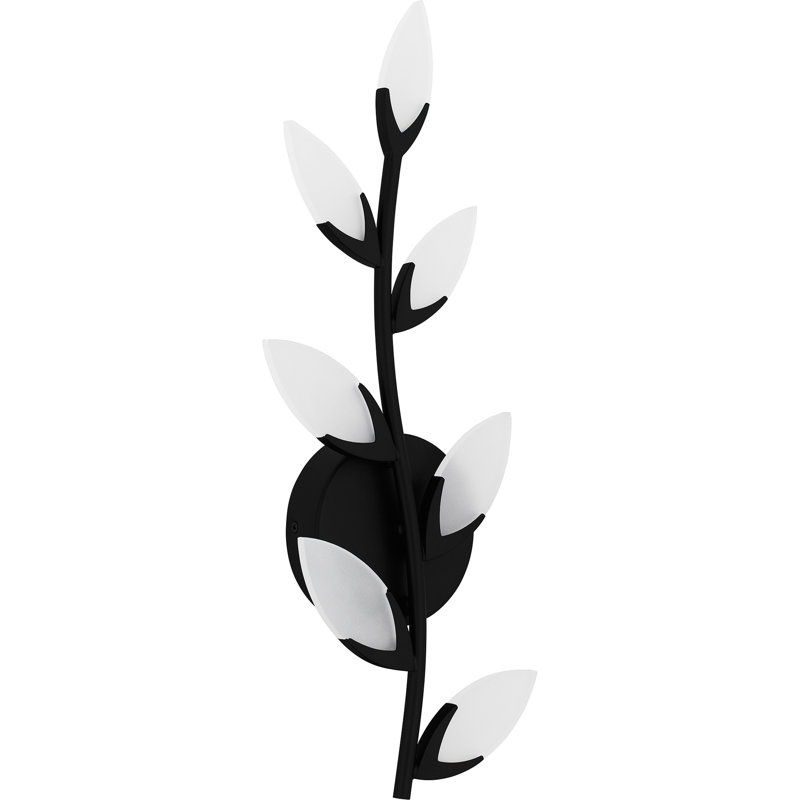 Sahur Integrated LED Matte Black Wall Sconce, Matte Black
