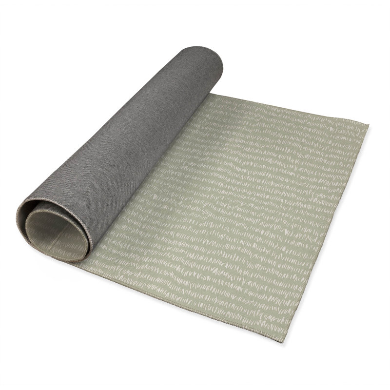 Tapis de bureau léger Crop Row, L 3 pi x L 2 pi, Vert clair