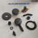 Dual-Function Shower Faucet System, Showerhead and Hand Shower with 5 Spray Settings