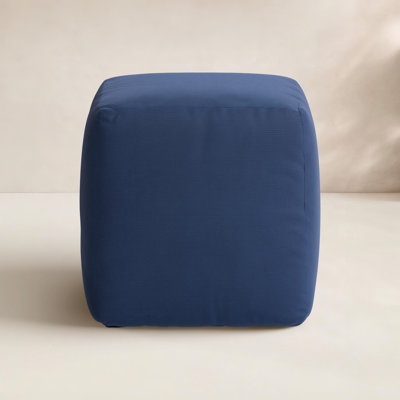 Upholstered Outdoor Ottoman with Sunbrella® Cushion