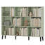 107 cm H x 140 cm W Solid Wood and Particle Board Bookcase-1195518570