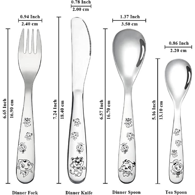 Zoomie Kids Aalayah Stainless Steel Flatware Set