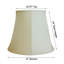 Abat-jour cloche en lin H 14 po x l 17 po (vis) en beige