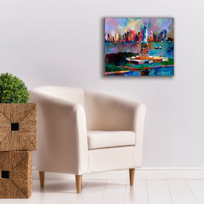 Red Barrel Studio® 'New York' by Richard Wallich, Canvas Wall Art