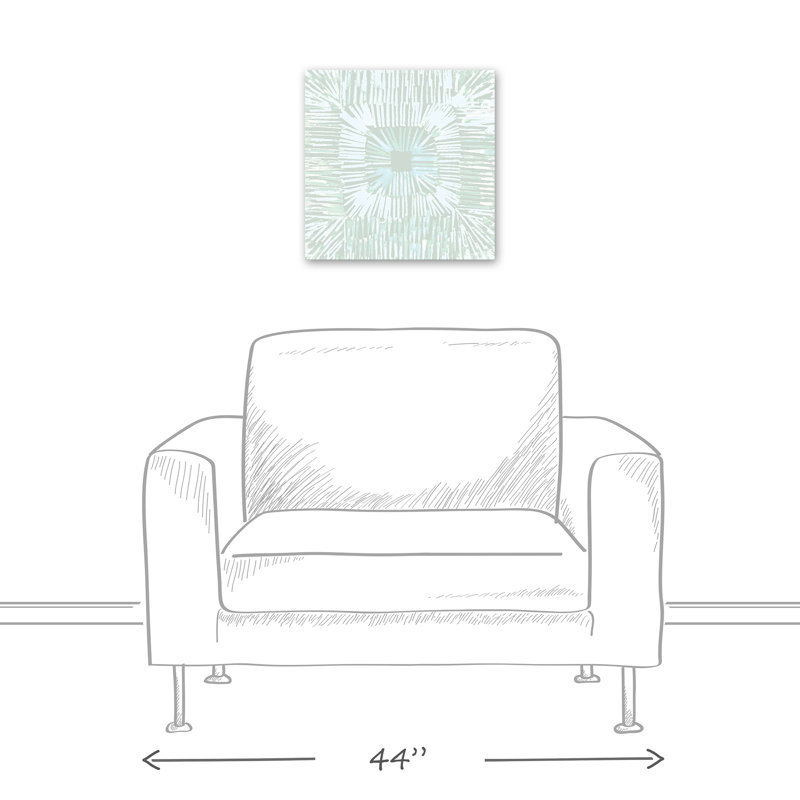 «Seafoam Line Abstract», reproduction sur toile, H 16 po x l 16 po x P 1,25 po