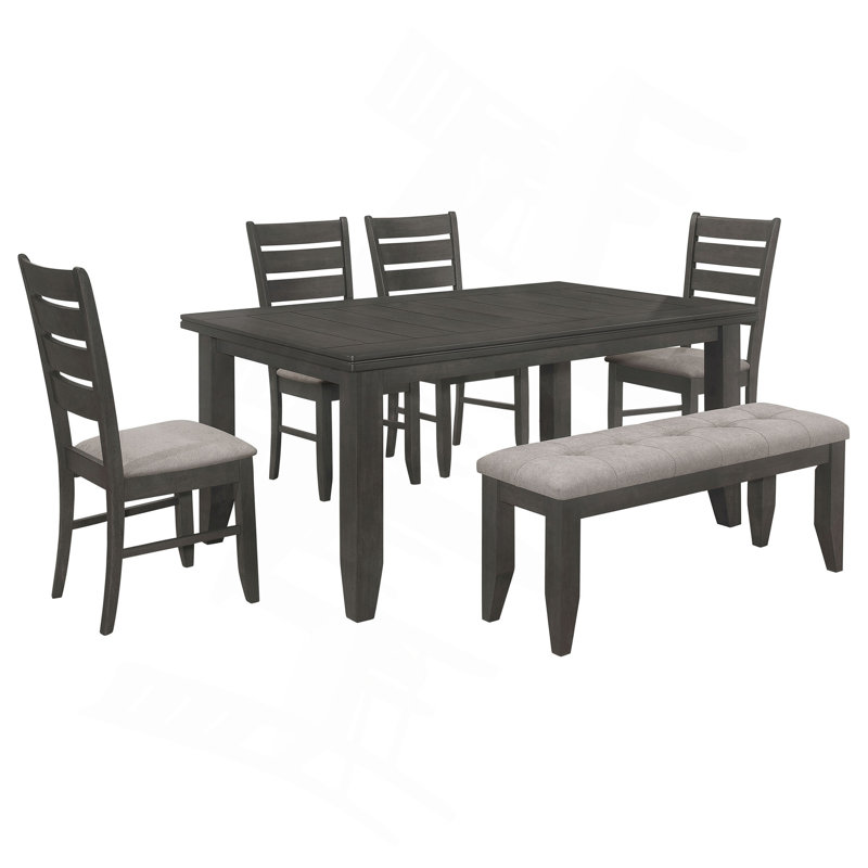 Wood Rectangular Dining Set