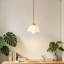 Luminaire suspendu simple en céramique 1 lumière Mid-Century moderne (ampoule incluse)
