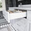 Meuble-lavabo double 72 po x 22 po Terrence blanc avec barre d'alimentation et prise USB Terrence -126676770-86965041
