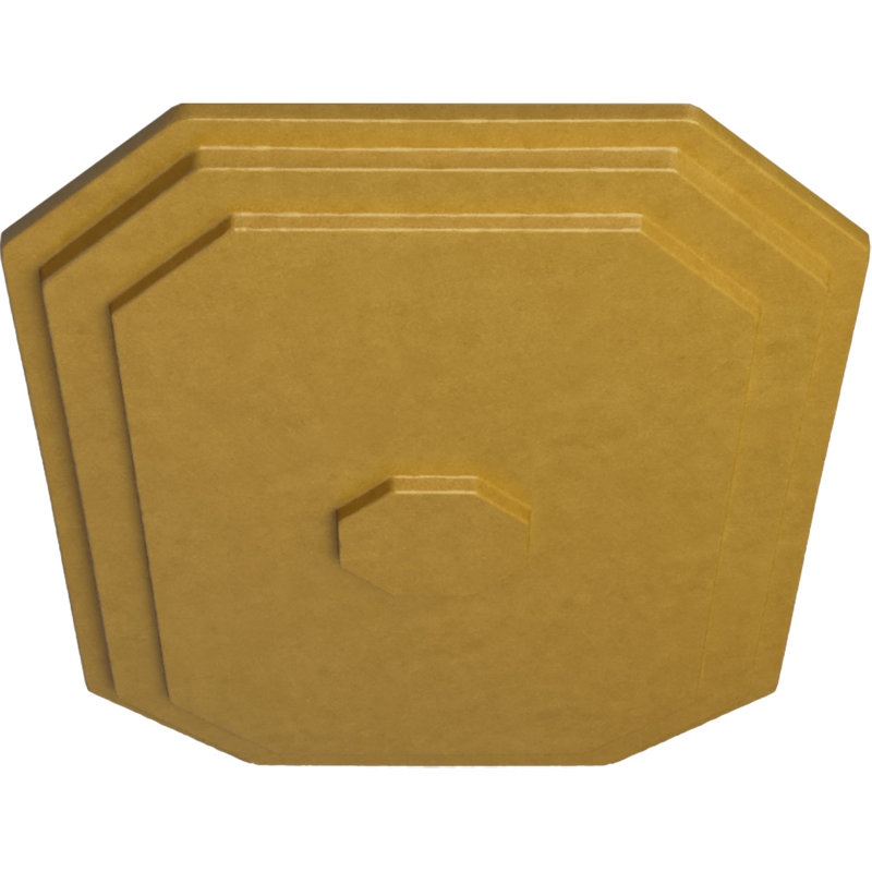 Médaillon de plafond Felix l 25 1/4 po x H 17 1/4 po x P 1 3/4 po, Or iridescent