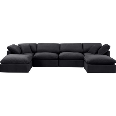 Itala 6 - Piece Velvet Corner Sectional