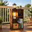 Bibliothèque brune Altamonte à 3 cubes, petite armoire de rangement avec tablettes ouvertes à 2 niveaux, rangement cubique moderne pour petits espaces-85072513-123203153