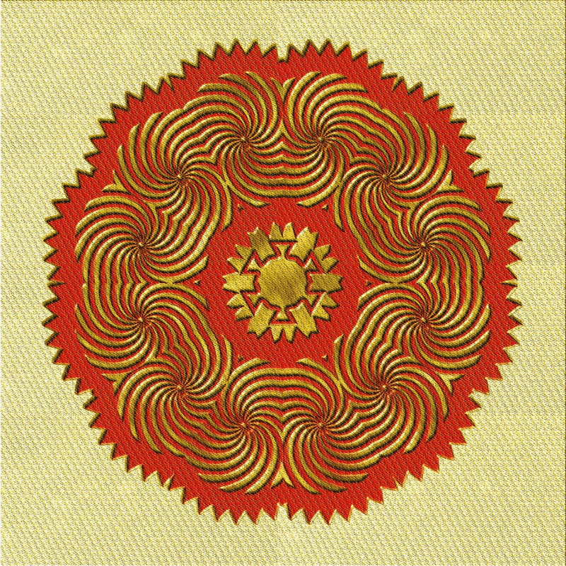 Moroccan Indoor Rug, Square 4'