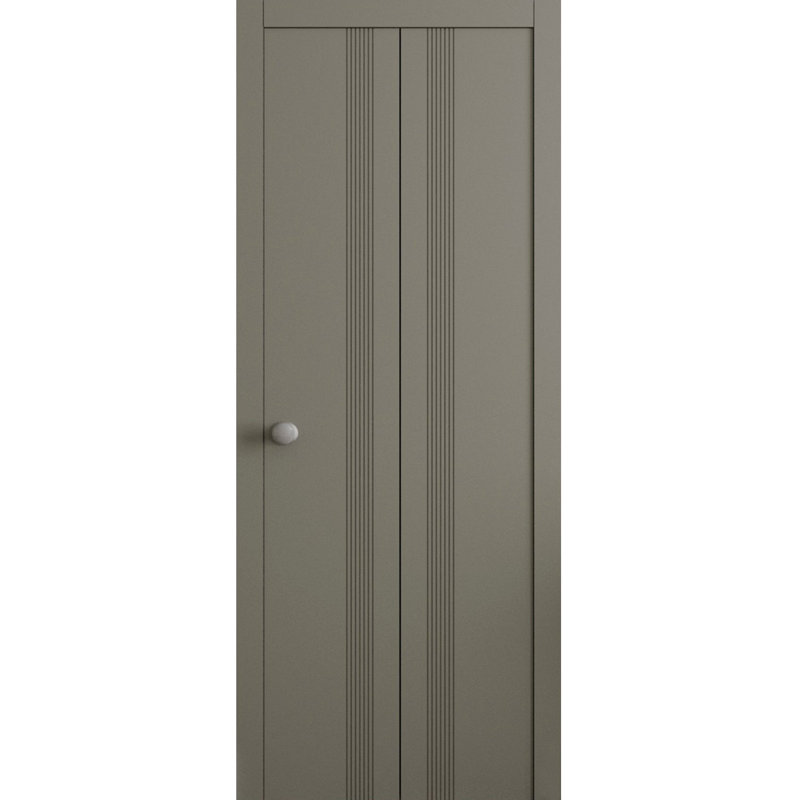 Portes coulissantes pliantes pour garde-robe - ESSENTIAL 0777 - Ensemble de quincaillerie de moulures à moulures robustes - Portes de garde-robe de chambre en bois massif