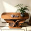 Nouvelle console en bois de style chinois-131362260
