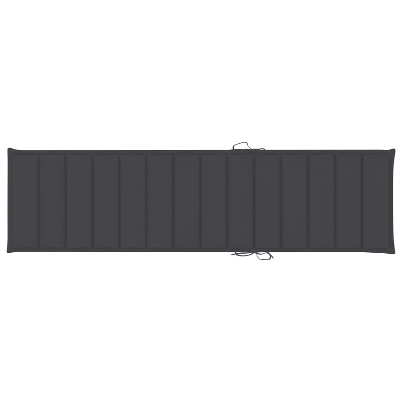 Outdoor Seat Cushion, Anthracite, 78.7" L x 19.7" W