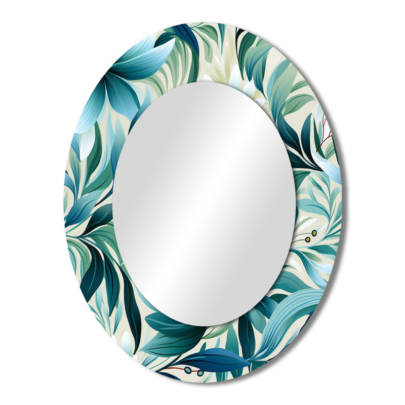 Motif botanique Rileey Oceanic Foliage - tropical, H 43 po x l 33 po, Ovale