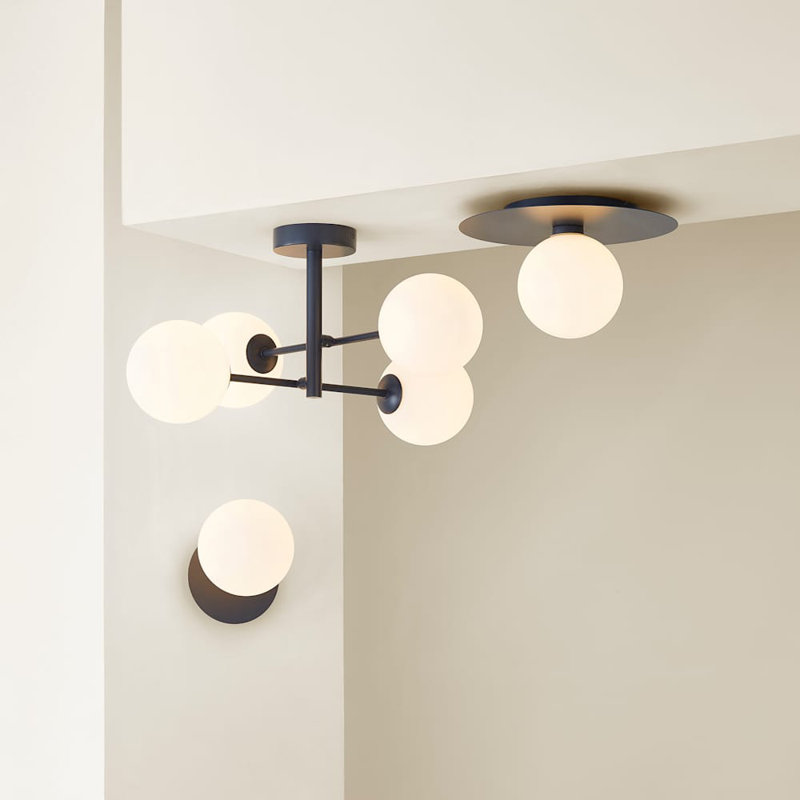 Demetro Flush Mounted Sconce, No, Navy