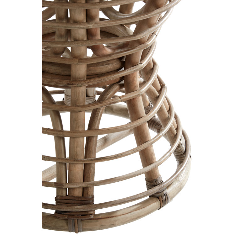 Berwyn Solid Wood Accent Stool, Grey