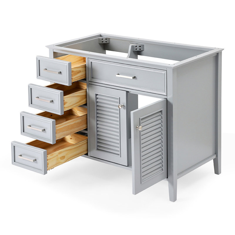 Base de meuble-lavabo simple Ferree, Gris