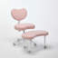 Fauteuil de méditation moderne plus avec pattes croisées, roues et tabouret réglable-483927914-483927908