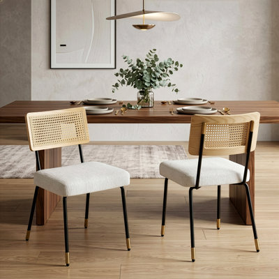 18.11 " H Upholstered Iron Side Chair