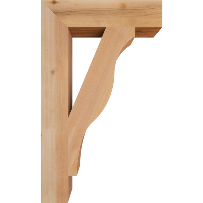 Support de bloc Funston, Cèdre rouge de l'Ouest (lisse), H 30 po x l 3,5 po x P 18 po