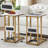 C End Table With USB And Built-In Outlets-533078744