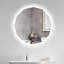 Miroir de salle de bain avec écran tactile avec éclairage Riaz