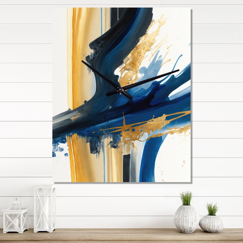 Ilyass - Abstract Modern Wall Clock, Large