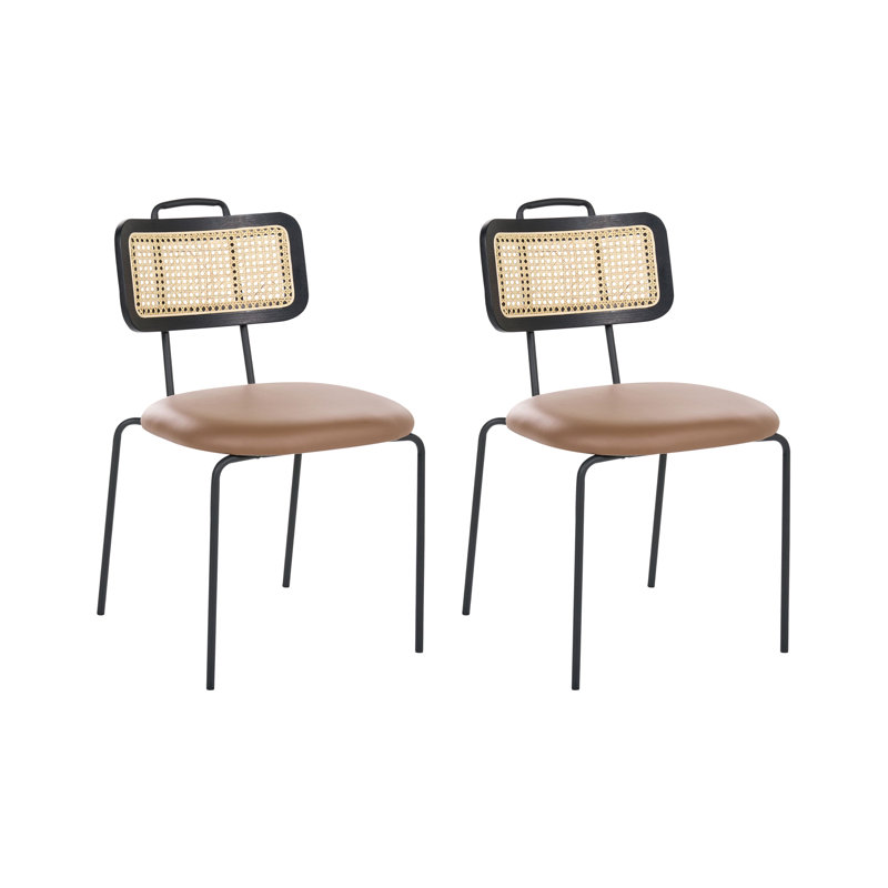 43cm H Upholstered Side Chair, Brown