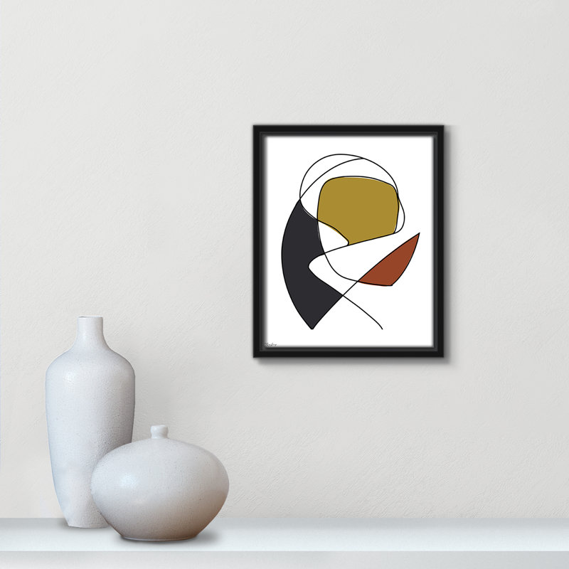 Abstract Tribeca 3, 11.5" H x 9.5" W x 2" D, Black