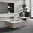 Light luxury square rock table combination